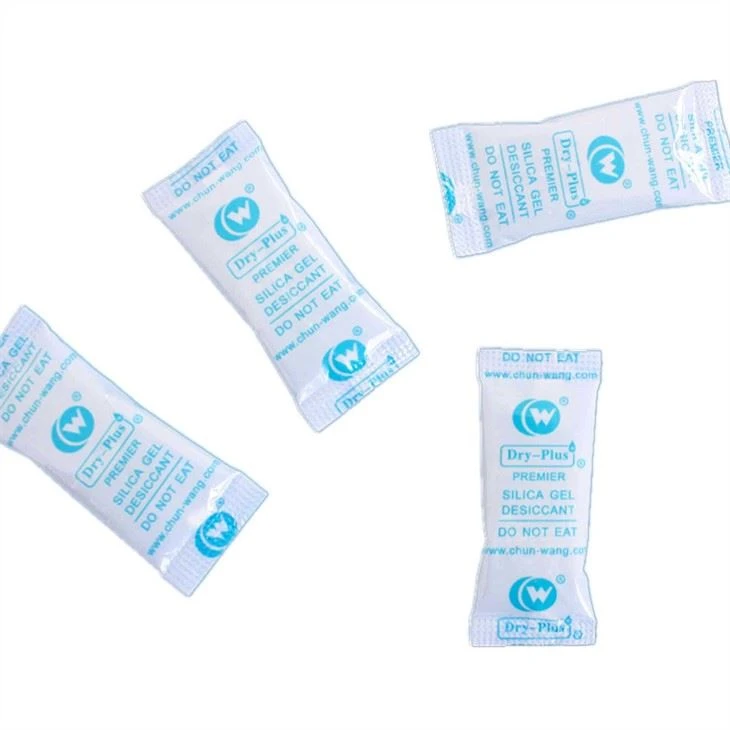 Suplemento nutricional pulverizado que empacota o saquinho dessecante do gel de silicone